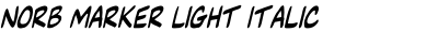 NorB Marker Light Italic